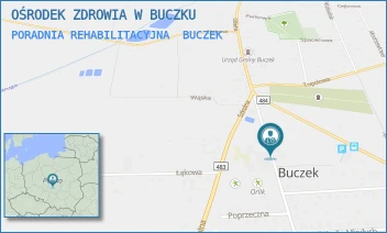 PORADNIA REHABILITACYJNA - OŚRODEK ZDROWIA W BUCZKU - UL. PROSTA 3,  BUCZEK
