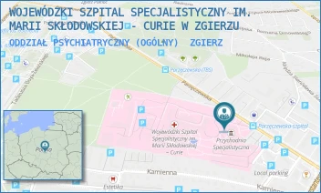 ODDZIAŁ PSYCHIATRYCZNY (OGÓLNY) - WOJEWÓDZKI SZPITAL SPECJALISTYCZNY IM. MARII SKŁODOWSKIEJ - CURIE W ZGIERZU - UL. PARZĘCZEWSKA 35,  ZGIERZ