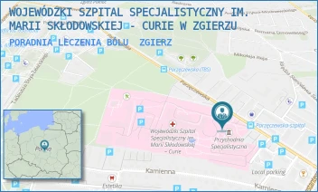 PORADNIA LECZENIA BÓLU - WOJEWÓDZKI SZPITAL SPECJALISTYCZNY IM. MARII SKŁODOWSKIEJ - CURIE W ZGIERZU - UL. PARZĘCZEWSKA 35,  ZGIERZ