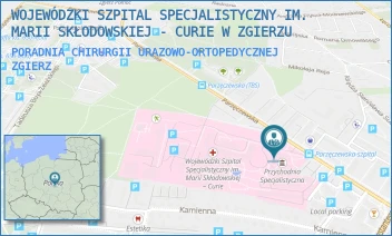 PORADNIA CHIRURGII URAZOWO-ORTOPEDYCZNEJ - WOJEWÓDZKI SZPITAL SPECJALISTYCZNY IM. MARII SKŁODOWSKIEJ - CURIE W ZGIERZU - UL. PARZĘCZEWSKA 35,  ZGIERZ