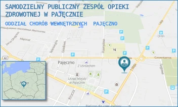 ODDZIAŁ CHORÓB WEWNĘTRZNYCH - SAMODZIELNY PUBLICZNY ZESPÓŁ OPIEKI ZDROWOTNEJ W PAJĘCZNIE - UL. 1 MAJA 13/15,  PAJĘCZNO