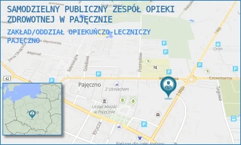 ZAKŁAD/ODDZIAŁ OPIEKUŃCZO-LECZNICZY - SAMODZIELNY PUBLICZNY ZESPÓŁ OPIEKI ZDROWOTNEJ W PAJĘCZNIE - UL. 1 MAJA 13/15,  PAJĘCZNO