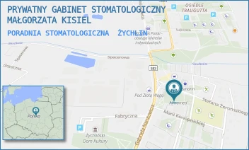 PORADNIA STOMATOLOGICZNA - PRYWATNY GABINET STOMATOLOGICZNY MAŁGORZATA KISIEL - UL. MARII KONOPNICKIEJ 5,  ŻYCHLIN