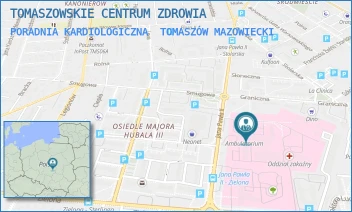 PORADNIA KARDIOLOGICZNA - TOMASZOWSKIE CENTRUM ZDROWIA - UL. JANA PAWŁA II 35,  TOMASZÓW MAZOWIECKI
