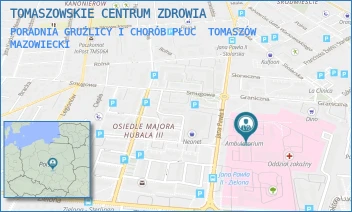 PORADNIA GRUŹLICY I CHORÓB PŁUC - TOMASZOWSKIE CENTRUM ZDROWIA - UL. JANA PAWŁA II 35,  TOMASZÓW MAZOWIECKI