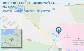 ODDZIAŁ KARDIOLOGICZNY - AMERICAN HEART OF POLAND SPÓŁKA AKCYJNA - UL. CZAPLINIECKA 123,  BEŁCHATÓW