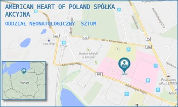ODDZIAŁ NEONATOLOGICZNY - AMERICAN HEART OF POLAND SPÓŁKA AKCYJNA - UL. REJA 12,  SZTUM