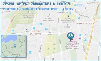 PRACOWNIA TOMOGRAFII KOMPUTEROWEJ - ZESPÓŁ OPIEKI ZDROWOTNEJ W ŁOWICZU - UL. UŁAŃSKA 28,  ŁOWICZ