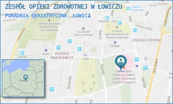 PORADNIA GERIATRYCZNA - ZESPÓŁ OPIEKI ZDROWOTNEJ W ŁOWICZU - UL. UŁAŃSKA 28,  ŁOWICZ