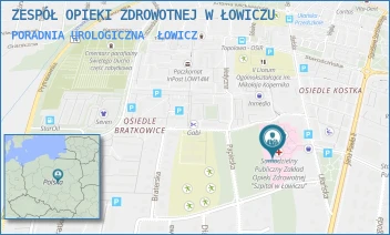 PORADNIA UROLOGICZNA - ZESPÓŁ OPIEKI ZDROWOTNEJ W ŁOWICZU - UL. UŁAŃSKA 28,  ŁOWICZ