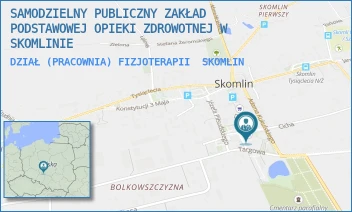 DZIAŁ (PRACOWNIA) FIZJOTERAPII - SAMODZIELNY PUBLICZNY ZAKŁAD PODSTAWOWEJ OPIEKI ZDROWOTNEJ W SKOMLINIE - UL. TROJANOWSKIEGO 2,  SKOMLIN