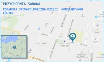 PORADNIA STOMATOLOGICZNA DZIECI - PRZYCHODNIA SADOWA - UL. SADOWA 5/7,  KONSTANTYNÓW ŁÓDZKI