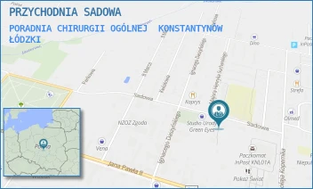 PORADNIA CHIRURGII OGÓLNEJ - PRZYCHODNIA SADOWA - UL. SADOWA 10,  KONSTANTYNÓW ŁÓDZKI
