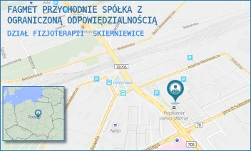 DZIAŁ FIZJOTERAPII - FAGMET PRZYCHODNIE SPÓŁKA Z OGRANICZONĄ ODPOWIEDZIALNOŚCIĄ - UL. JANA III SOBIESKIEGO 29,  SKIERNIEWICE