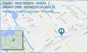 PORADNIA DIABETOLOGICZNA - FAGMET PRZYCHODNIE SPÓŁKA Z OGRANICZONĄ ODPOWIEDZIALNOŚCIĄ - POLSKIEJ ORGANIZACJI WOJSKOWEJ 5,  ŻYRARDÓW