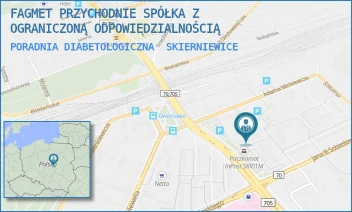 PORADNIA DIABETOLOGICZNA - FAGMET PRZYCHODNIE SPÓŁKA Z OGRANICZONĄ ODPOWIEDZIALNOŚCIĄ - UL. JANA III SOBIESKIEGO 29,  SKIERNIEWICE
