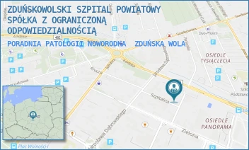 PORADNIA PATOLOGII NOWORODKA - ZDUŃSKOWOLSKI SZPITAL POWIATOWY SPÓŁKA Z OGRANICZONĄ ODPOWIEDZIALNOŚCIĄ - KRÓLEWSKA 29,  ZDUŃSKA WOLA