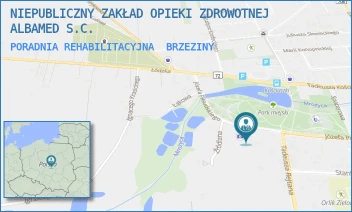 PORADNIA REHABILITACYJNA - NIEPUBLICZNY ZAKŁAD OPIEKI ZDROWOTNEJ ALBAMED S.C. - UL. PIŁSUDSKIEGO 67A,  BRZEZINY
