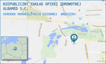 OŚRODEK REHABILITACJI DZIENNEJ - NIEPUBLICZNY ZAKŁAD OPIEKI ZDROWOTNEJ ALBAMED S.C. - UL. PIŁSUDSKIEGO 67A,  BRZEZINY
