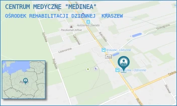 OŚRODEK REHABILITACJI DZIENNEJ - CENTRUM MEDYCZNE "MEDINEA" - UL. ROKICIŃSKA 3,  KRASZEW