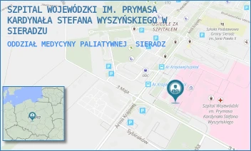 ODDZIAŁ MEDYCYNY PALIATYWNEJ - SZPITAL WOJEWÓDZKI IM. PRYMASA KARDYNAŁA STEFANA WYSZYŃSKIEGO W SIERADZU - UL. ARMII KRAJOWEJ 7,  SIERADZ