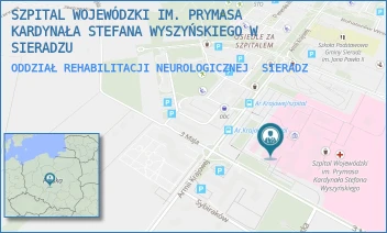 ODDZIAŁ REHABILITACJI NEUROLOGICZNEJ - SZPITAL WOJEWÓDZKI IM. PRYMASA KARDYNAŁA STEFANA WYSZYŃSKIEGO W SIERADZU - UL. ARMII KRAJOWEJ 7,  SIERADZ