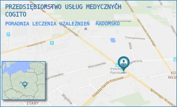 PORADNIA LECZENIA UZALEŻNIEŃ - PRZEDSIĘBIORSTWO USŁUG MEDYCZNYCH COGITO - UL. IGNACEGO KRASICKIEGO 78,  RADOMSKO