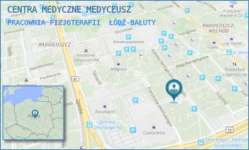 PRACOWNIA FIZJOTERAPII - CENTRA MEDYCZNE MEDYCEUSZ - UL. GUSTAWA HERLINGA-GRUDZIŃSKIEGO 61,  ŁÓDŹ-BAŁUTY