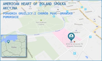 PORADNIA GRUŹLICY I CHORÓB PŁUC - AMERICAN HEART OF POLAND SPÓŁKA AKCYJNA - BOLESŁAWA CHROBREGO 4,  DRAWSKO POMORSKIE