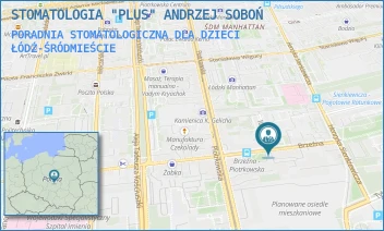 PORADNIA STOMATOLOGICZNA DLA DZIECI - STOMATOLOGIA "PLUS" ANDRZEJ SOBOŃ - UL. BRZEŹNA 3/8,  ŁÓDŹ-ŚRÓDMIEŚCIE