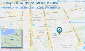 PORADNIA ORTODONTYCZNA - STOMATOLOGIA "PLUS" ANDRZEJ SOBOŃ - UL. BRZEŹNA 3/8,  ŁÓDŹ-ŚRÓDMIEŚCIE