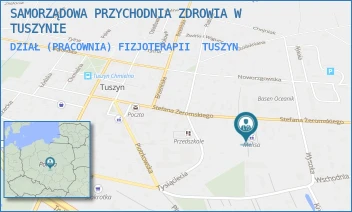 DZIAŁ (PRACOWNIA) FIZJOTERAPII - SAMORZĄDOWA PRZYCHODNIA ZDROWIA W TUSZYNIE - UL. STEFANA ŻEROMSKIEGO 24/26,  TUSZYN