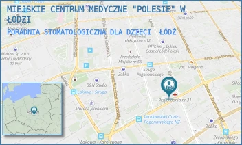 PORADNIA STOMATOLOGICZNA DLA DZIECI - MIEJSKIE CENTRUM MEDYCZNE "POLESIE" W ŁODZI - MARII SKŁODOWSKIEJ-CURIE 15/17,  ŁÓDŹ