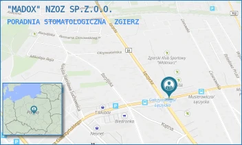 PORADNIA STOMATOLOGICZNA - "MADOX" NZOZ SP.Z.O.O. - UL. ARKADIUSZA MUSIEROWICZA 1B/C,  ZGIERZ