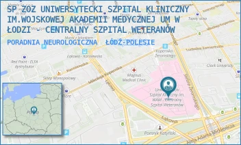 PORADNIA NEUROLOGICZNA - SP ZOZ UNIWERSYTECKI SZPITAL KLINICZNY NR 2 UNIWERSYTETU MEDYCZNEGO  W ŁODZI - UL. STEFANA ŻEROMSKIEGO 113,  ŁÓDŹ-POLESIE