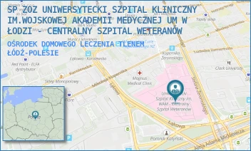 OŚRODEK DOMOWEGO LECZENIA TLENEM - SP ZOZ UNIWERSYTECKI SZPITAL KLINICZNY NR 2 UNIWERSYTETU MEDYCZNEGO  W ŁODZI - UL. STEFANA ŻEROMSKIEGO 113,  ŁÓDŹ-POLESIE