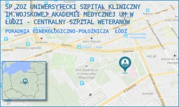 PORADNIA GINEKOLOGICZNO-POŁOŻNICZA - SP ZOZ UNIWERSYTECKI SZPITAL KLINICZNY NR 2 UNIWERSYTETU MEDYCZNEGO  W ŁODZI - PL. GEN. JÓZEFA HALLERA 1,  ŁÓDŹ