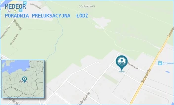 PORADNIA PRELUKSACYJNA - MEDEOR - UL. CIESIELSKA 8,  ŁÓDŹ
