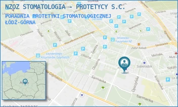 PORADNIA PROTETYKI STOMATOLOGICZNEJ - NZOZ STOMATOLOGIA - PROTETYCY S.C. - UL. GOŚCINNA 8,  ŁÓDŹ-GÓRNA