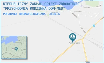 PORADNIA REUMATOLOGICZNA - NIEPUBLICZNY ZAKŁAD OPIEKI ZDROWOTNEJ "PRZYCHODNIA RODZINNA DOM-MED" - JELNIA 1,  JELNIA