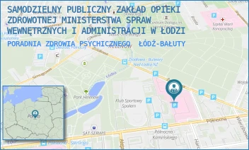 PORADNIA ZDROWIA PSYCHICZNEGO - SAMODZIELNY PUBLICZNY ZAKŁAD OPIEKI ZDROWOTNEJ MINISTERSTWA SPRAW WEWNĘTRZNYCH I ADMINISTRACJI W ŁODZI - UL. PÓŁNOCNA 42,  ŁÓDŹ-BAŁUTY