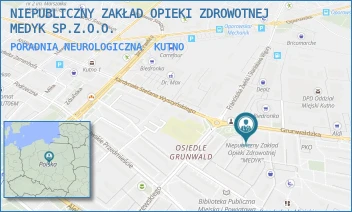 PORADNIA NEUROLOGICZNA - NIEPUBLICZNY ZAKŁAD OPIEKI ZDROWOTNEJ MEDYK SP.Z.O.O. - UL. GRUNWALDZKA 2,  KUTNO