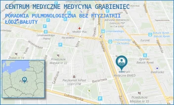 PORADNIA PULMONOLOGICZNA BEZ FTYZJATRII - CENTRUM MEDYCZNE MEDYCYNA GRABIENIEC - UL. ZACHODNIA 12A/12C,  ŁÓDŹ-BAŁUTY