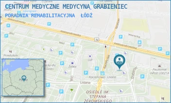 PORADNIA REHABILITACYJNA - CENTRUM MEDYCZNE MEDYCYNA GRABIENIEC - UL. GRABIENIEC 13,  ŁÓDŹ
