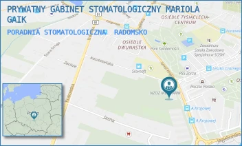 PORADNIA STOMATOLOGICZNA - PRYWATNY GABINET STOMATOLOGICZNY MARIOLA GAIK - UL. ARMII KRAJOWEJ 34,  RADOMSKO