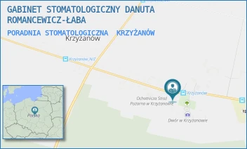 PORADNIA STOMATOLOGICZNA - GABINET STOMATOLOGICZNY DANUTA ROMANCEWICZ-ŁABA - KRZYŻANÓW 12,  KRZYŻANÓW