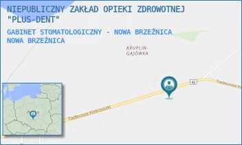 GABINET STOMATOLOGICZNY - NOWA BRZEŹNICA - NIEPUBLICZNY ZAKŁAD OPIEKI ZDROWOTNEJ "PLUS-DENT" - UL. KOŚCIUSZKI 1,  NOWA BRZEŹNICA