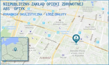 PORADNIA OKULISTYCZNA - NIEPUBLICZNY ZAKŁAD OPIEKI ZDROWOTNEJ ABS  OPTYK - UL. LUTOMIERSKA 144A,  ŁÓDŹ-BAŁUTY