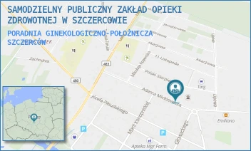 PORADNIA GINEKOLOGICZNO-POŁOŻNICZA - SAMODZIELNY PUBLICZNY ZAKŁAD OPIEKI ZDROWOTNEJ W SZCZERCOWIE - UL. MICKIEWICZA 39B,  SZCZERCÓW
