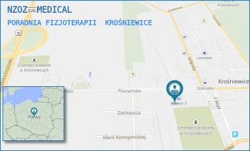 PORADNIA FIZJOTERAPII - NZOZ  MEDICAL - UL. POZNAŃSKA 18/20,  KROŚNIEWICE